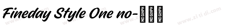 Fineday Style One no字体转换 Fineday Style One no字体转换